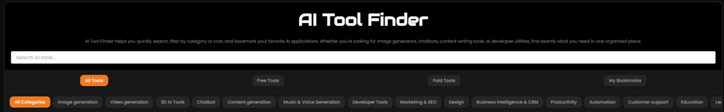 ai tool finder