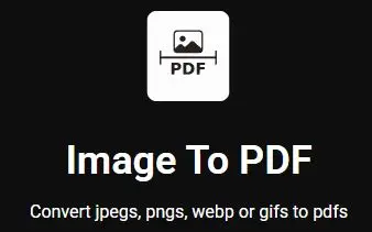 image to pdf tool
