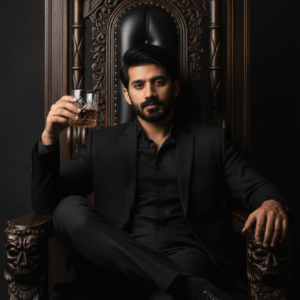 Sitting on Throne  05