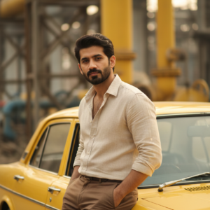 Vintage yellow car 26