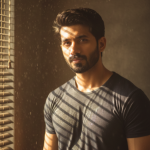 STANDING AGAINST A TEXTURED WALL 17