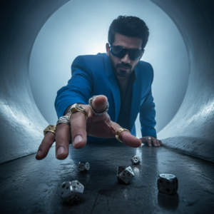 Low angle dice shot 42