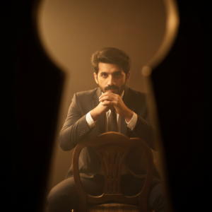 Blurred keyhole spotlight 18