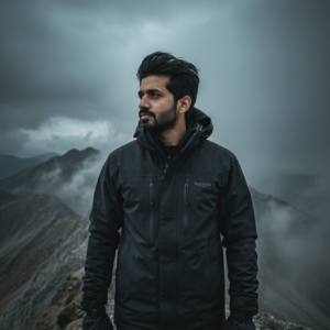 Man in Mountain cenimatic scene 03