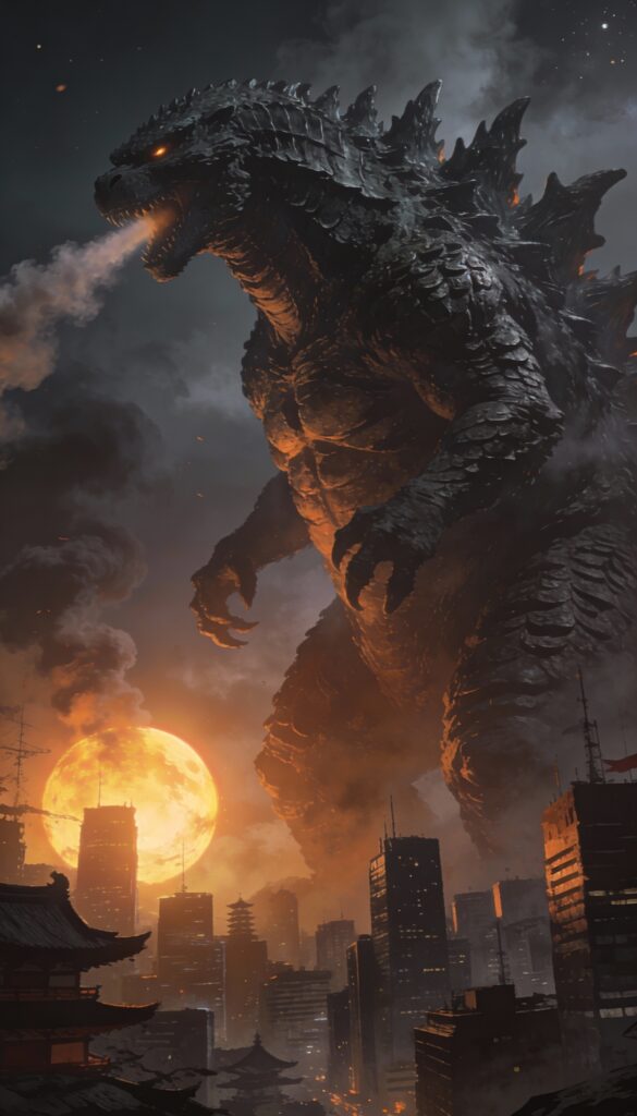 godzilla wallpaper mouth roar