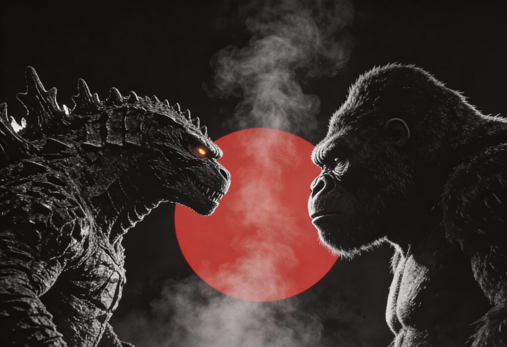 godzilla and kingkong in front of eachother