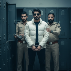 Arrested by police image prompt