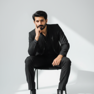 studio portrait of a man